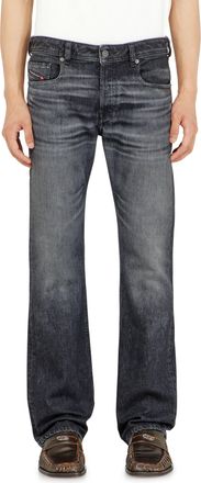 Diesel Bootcut Jeans Low Waist 2007 Zatiny, Black/Dark grey, Button fly