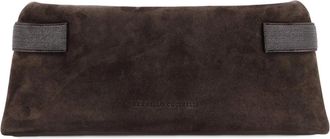 Brunello Cucinelli Clutches, female, Brown, ONE SIZE, Elegant Bags with Monili Detail
