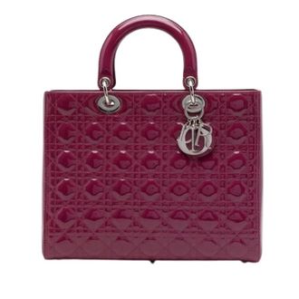 Dior Pre-owned Lady Dior - Dames - Pre-owned - Paars - Maat: ONE Size Leer