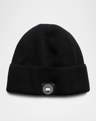 Canada Goose Men & apos;s Rib-Knit Cotton Beanie