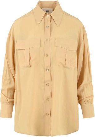 SOLOTRE Mujer, Blusas y Camisas, Beige, Talla: L