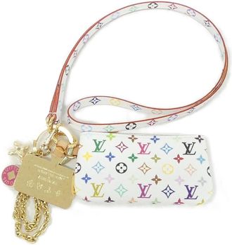 Louis Vuitton White Coated Canvas Pouch (Pre-Owned)