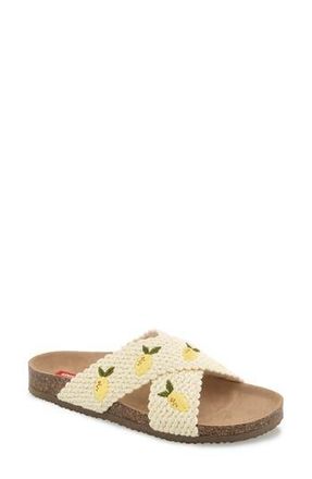 Unionbay Maryam Slide Sandal in Lemon at Nordstrom Rack, Size 6.5