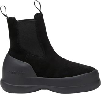 Moon Boot Zwarte Su&egrave;de Chelsea Waterdichte Laarzen - Heren - Chelseaboots - Zwart - 37 EU - Su&egrave;de - Schoenen