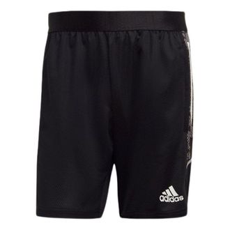 adidas Con21 Tr Sho Side Splicing Soccer/Football Training Running Sports Shorts Black GE5419