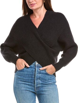 Rain + Rose Crossover Wrap Sweater