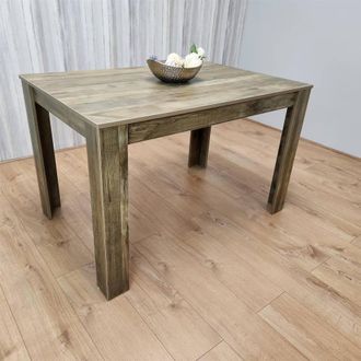 Kosy Koala Dining Table Brown Wood Kitchen Place for 4 Seats, Dining Table Only