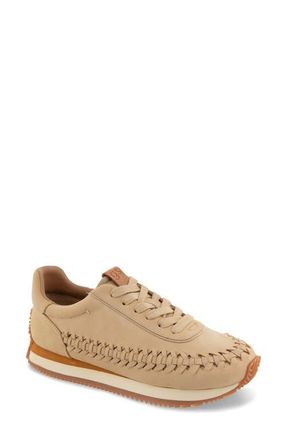 Gentle Souls Jolena Woven Detail Sneaker in Sand Leather at Nordstrom, Size 9.5