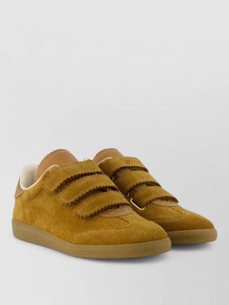 Isabel Marant beth gz leather sneakers contrast heel
