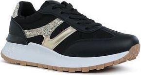 London Rag Tapers Glitter Sneaker in Black Gold at Nordstrom Rack, Size 10