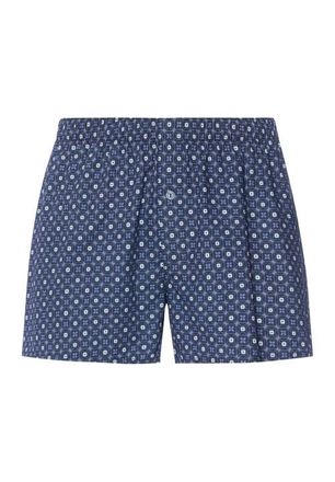 Hanro Fancy Woven Cotton Boxer in Squared Harmony at Nordstrom, Size Xx-Large