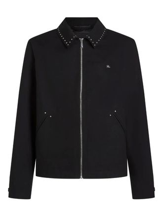 Karl Lagerfeld zip-fastening jacket - men - Cotton - L - Black