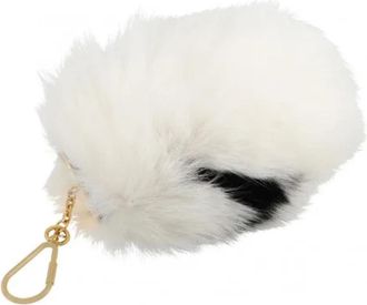 Louis Vuitton Pre-owned Louis Vuitton Pompom Tas Hanger - Dames - Vintage Accessoires - Wit - ONE Size - Leer - Vintage