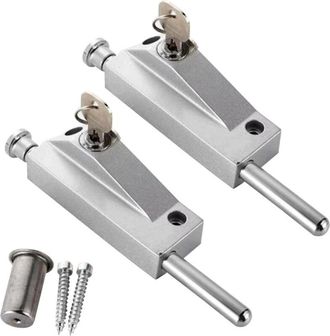 OEM Cerraduras De Aleaci&oacute;n De Aluminio Para Puertas De Vidrio, Cerradura De Suelo, Cerradura De Seguridad Antirrobo, Pestillo Giratorio Para Puertas, Para