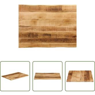 vidaXL vidaXL Tavolo in legno massello - Piano Tavolo Bordi Vivi 70x60x2,5cm Legno Massello Mango Grezzo