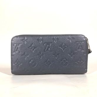 Louis Vuitton Blue Monogram Empreinte Leather Long Wallet (Bi-Fold) (Pre-Owned)