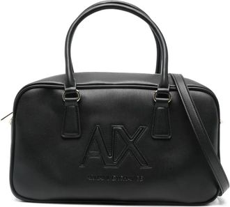 A|X Armani Exchange logo-embossed tote bag - Black