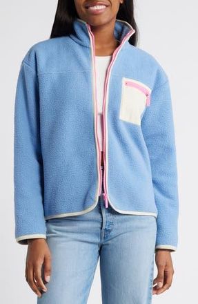 Florence By Mills High Pile Fleece Jacket in Endless Sky at Nordstrom Rack, Size Xx-Small