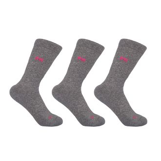 Peper Harow 3 Pack Essential Womens Sport Socks - Grey