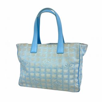 Chanel Blue Nylon Tote Bag (Pre-Owned)