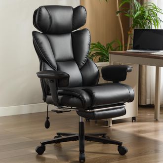 STILVORA Silla De Oficina Con Reposapi&eacute;s Y Soporte Lumbar Para La Cintura, Silla De Juego Ergon&oacute;mica Con Reposacabezas Ajustable En Altura, Silla Reclinable De