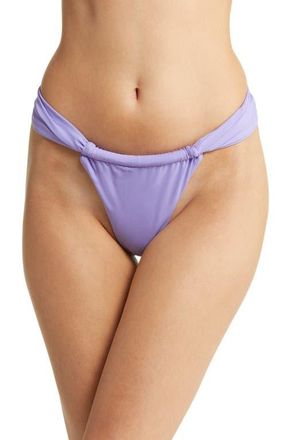 House of CB Gathered Bikini Bottoms in Violet at Nordstrom, Size X-Large