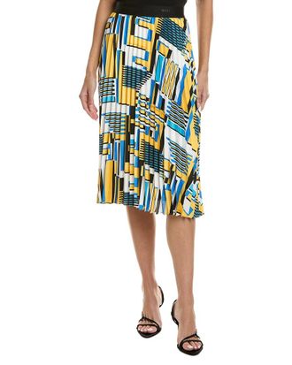 Karl Lagerfeld Printed Pleated Skirt