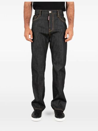 Dsquared2 Pantaloni con cuciture a contrasto - Nero