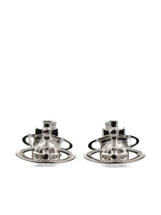 Vivienne Westwood 2020s Orb stud earrings - unisex - Brass - One Size - Silver