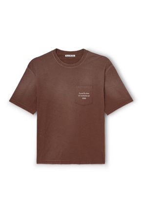 Acne Studios Exford U Oversized Logo-Print Distressed Cotton-Jersey T-Shirt