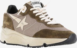 Golden Goose Niedrige Sneakers aus Mesh und Leder Running Sole