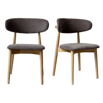 Moloo Silla en solid ash de tela glory taupe (x2)