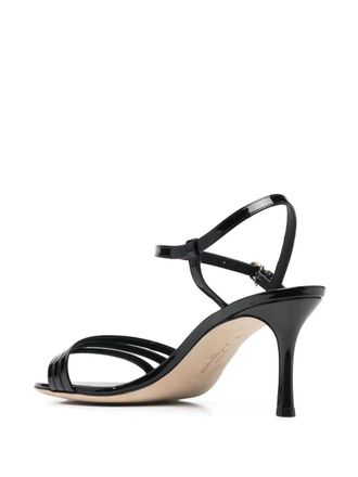 Ferragamo Buckle-Fastening Leather Pump - Black