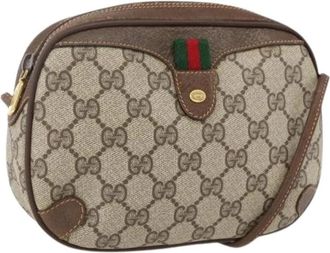 Gucci Pre-owned Plastic Cross Body Bag - Dames - Vintage Schoudertas - Beige - ONE Size - Vintage