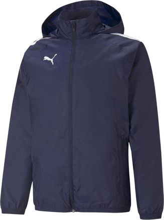 Puma Heren TeamLIGA Kleur Blok Anorak (Peacoat/Zwart)