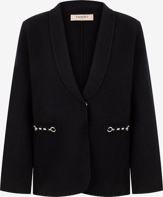 Twinset Blazer aus Viskose mit Schalkragen