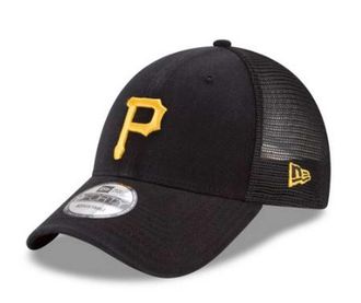 New Era MLB Pittsburgh Pirates Trucker 9Forty Adjustable Baseball Hat 11591195 Black