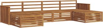 vidaXL Conjunto De Sof&aacute;s De Exterior 6 Uds. Natural Vidaxl