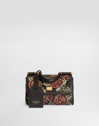 Dolce & Gabbana Mini My Sicily Handbag With Fine Stitch Embroidery - Woman Handbags Multicolor Onesize