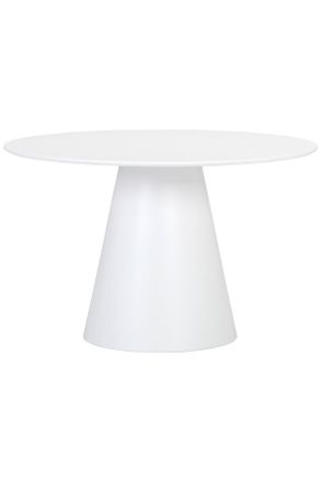 MID.YOU Mid.you Esstisch, Weiß, Holzwerkstoff, rund, rund, 120x76x120 cm, Esszimmer, Esszimmerserien