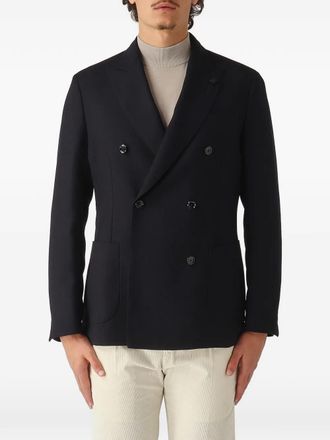 Lardini double-breasted jacket - Zwart