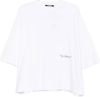 Jacquemus White Logo Crew Neck T-Shirt