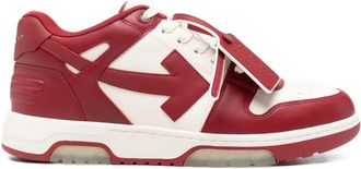 Off-white Arrow panelled sneakers - Red
