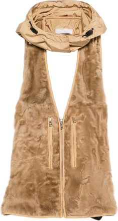 Prada Gilet con cappuccio anni 90 - Marrone