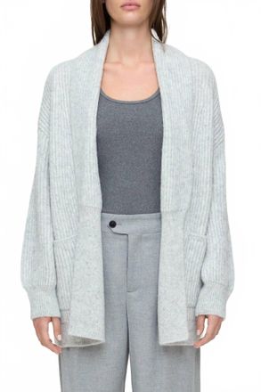 Closed Long Cardigan In Light Grey Melange
