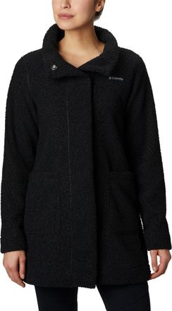 Columbia Womens Panorama Long Jacket Pullover Sweater, Black, XXL