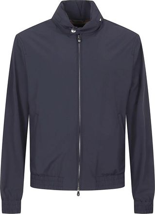 Brunello Cucinelli Membraan Nylon Jas - Heren - Zomerjassen - Blauw - 2XL - Nylon - Jassen
