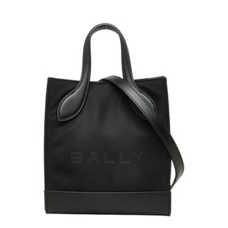 Bally Nylon Leather Handbag Shoulder Bag (Pre-Owned)