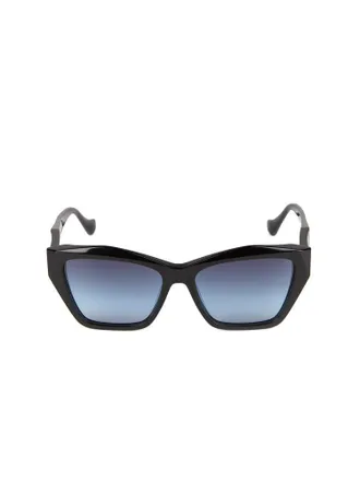 Ana Hickmann AH9494 Gradient Lens Acetate Sunglasses - Black