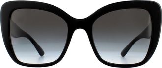 Dolce & Gabbana Zonnebril DG4348 501/8G Zwart Grijs Verloop